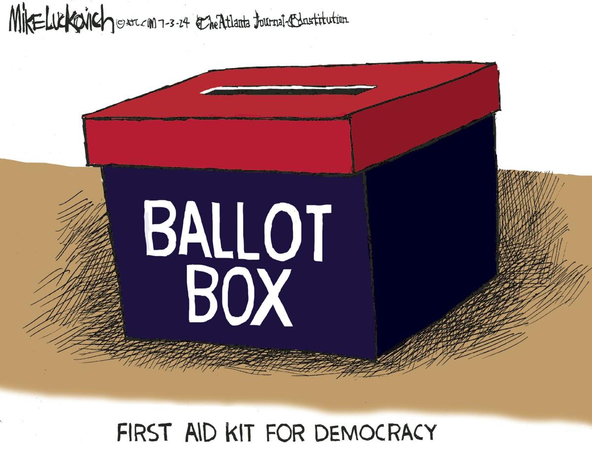 Political cartoon by Mike Luckovich