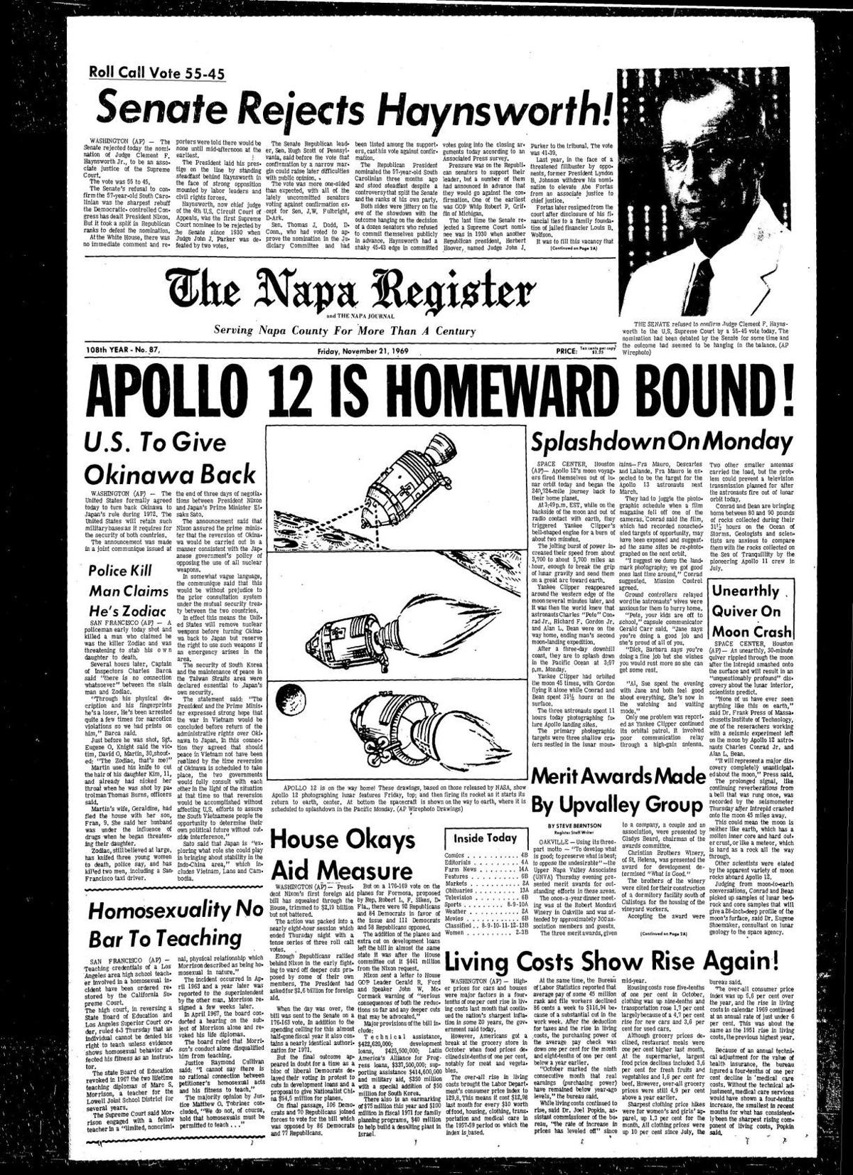 18 times the Zodiac Killer made the front page of Napa County