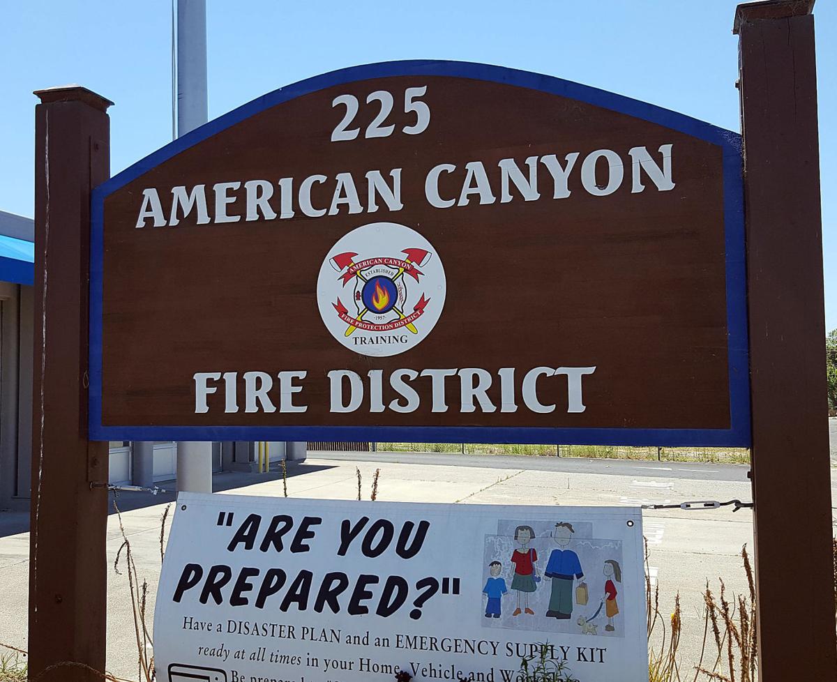 American Canyon Fire District sign