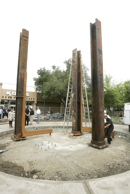 Steel beams from 9/11 put in place for Napa memorial | Local News ...