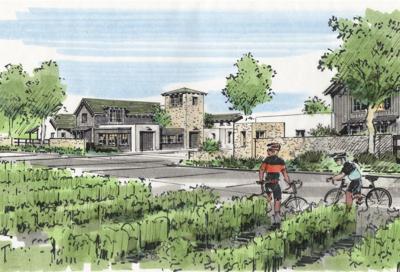 An artist image of the Vineyard Homes at Stanly Ranch.