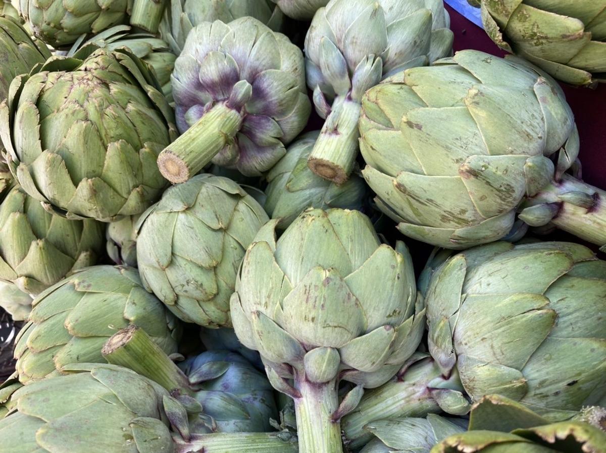 Artichokes from Tu Universo Farms at St. Helena Farmers' Market