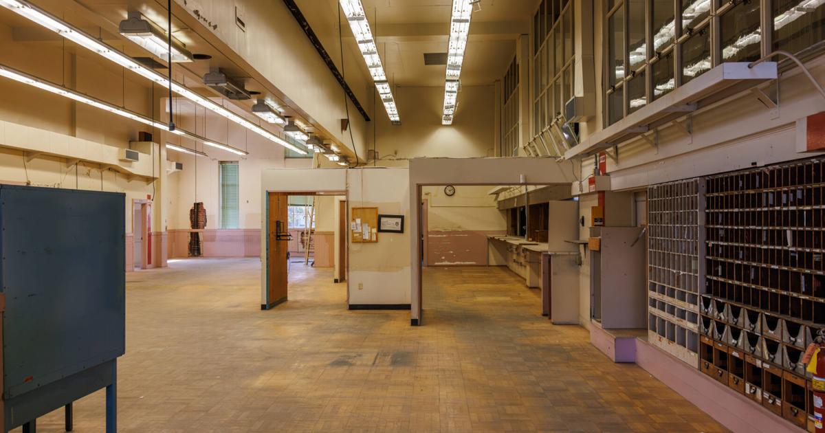 Inside the historic Franklin Station Post Office