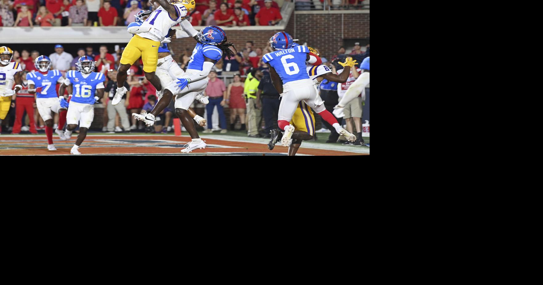 No. 20 Mississippi wins offensive bonanza over No. 13 LSU