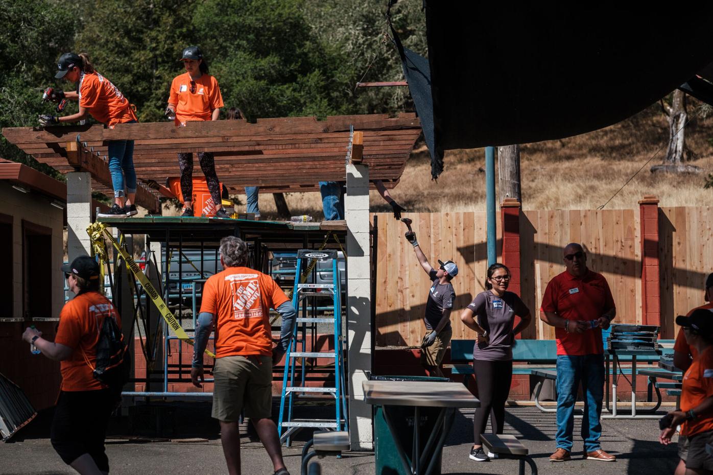 Photos: Huge volunteer turnout at Veterans Home project in Yountville |  News | napavalleyregister.com