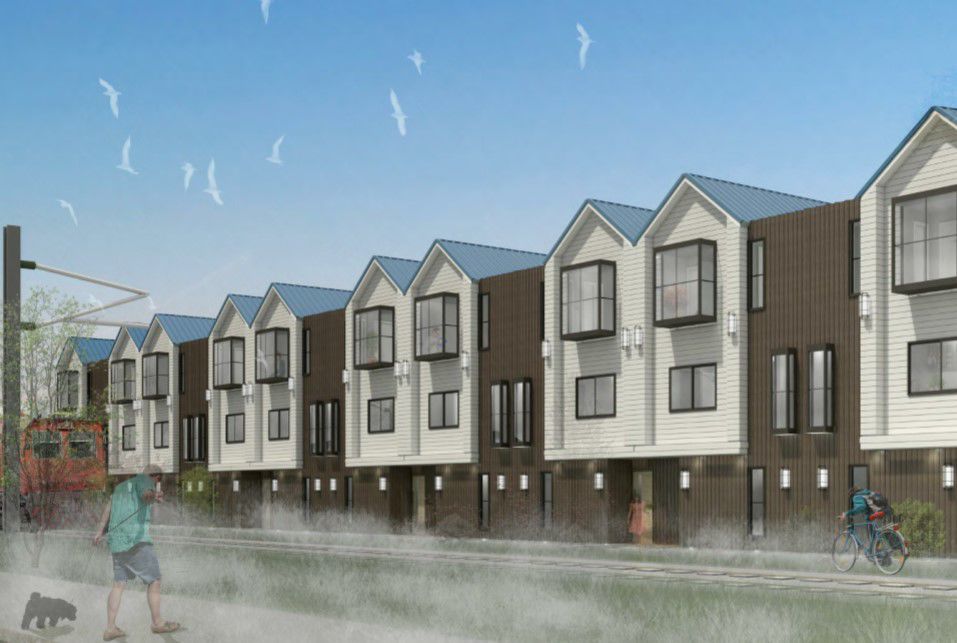 Townhouses and commercial spaces proposed for Jefferson Street lot in