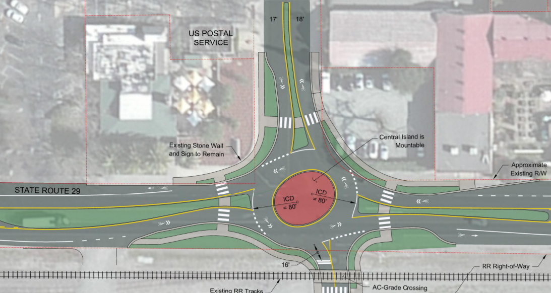 Napa Transportation Leaders Seek Grants For Upvalley Roundabouts On 