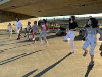 Napa Valley Fencing Academy students at practice