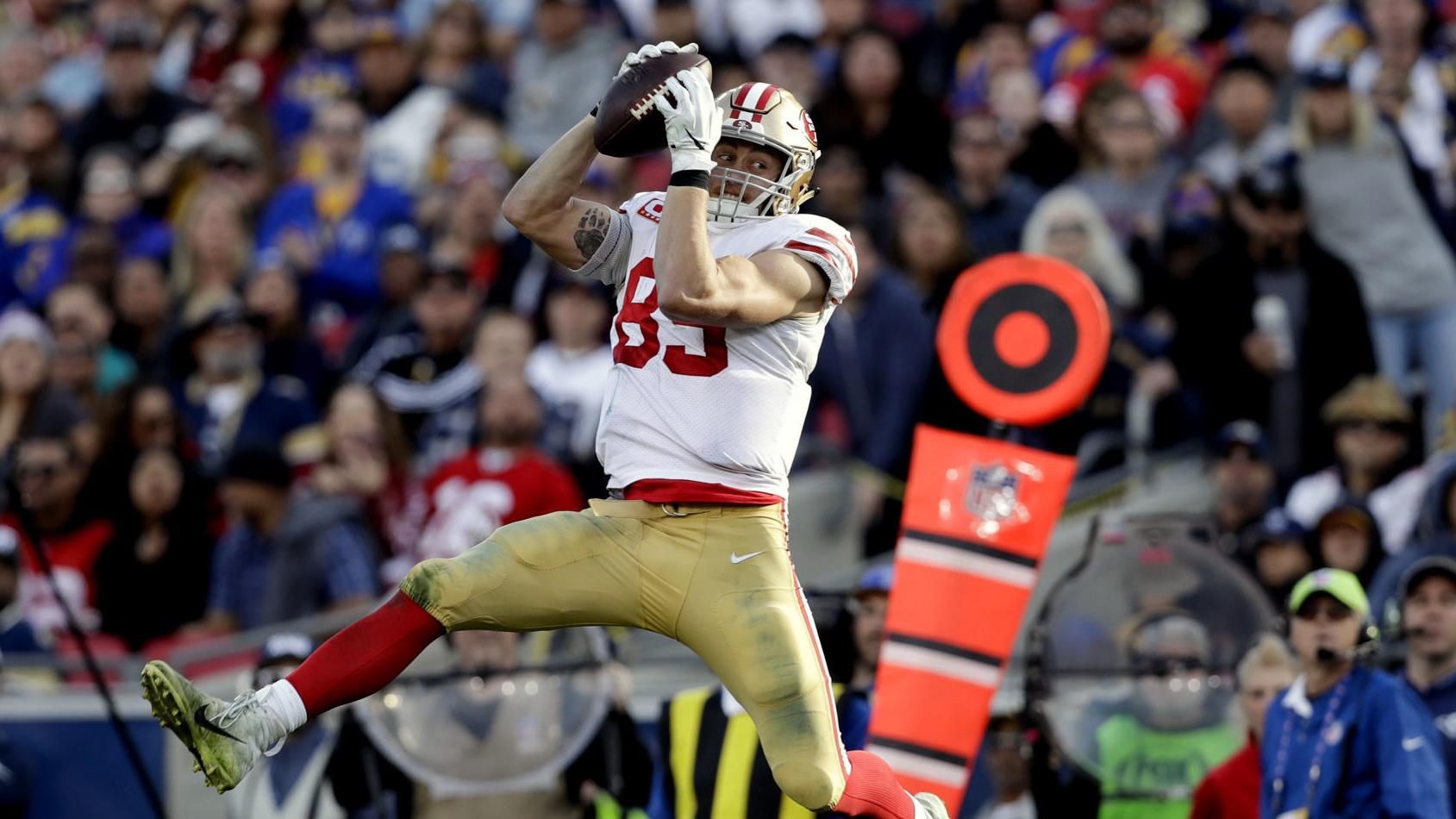 Prolific 49ers Tight End George Kittle Takes As Much Pride In Blocking As Receiving Sports Napavalleyregister Com