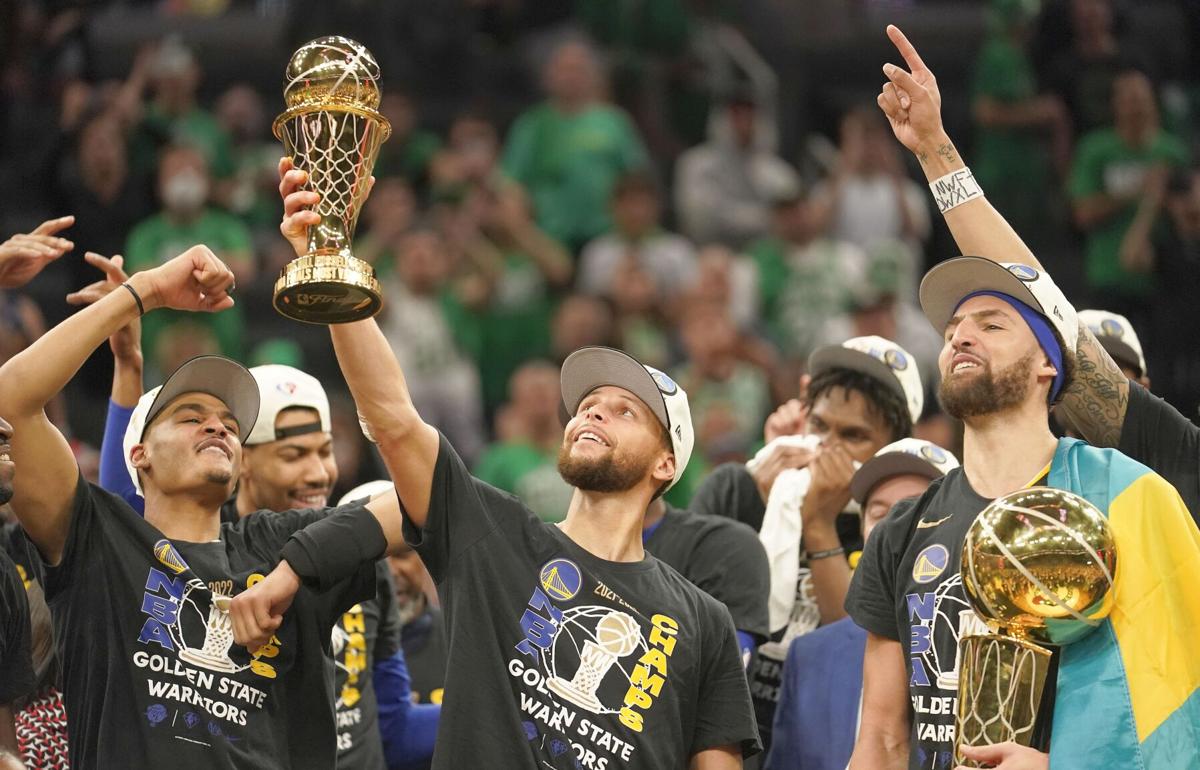 Steph Curry and the Warriors celebrate their title clinching win vs.  Celtics - Golden State Of Mind