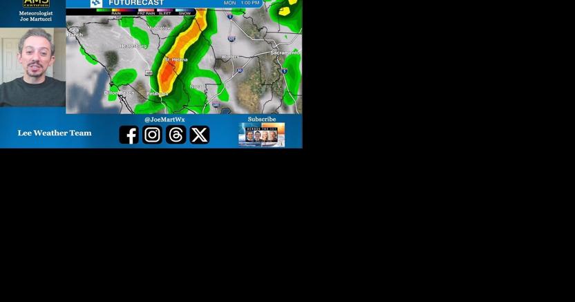 Flooding and strong winds threaten in Napa, CA Monday - Vimarsana News