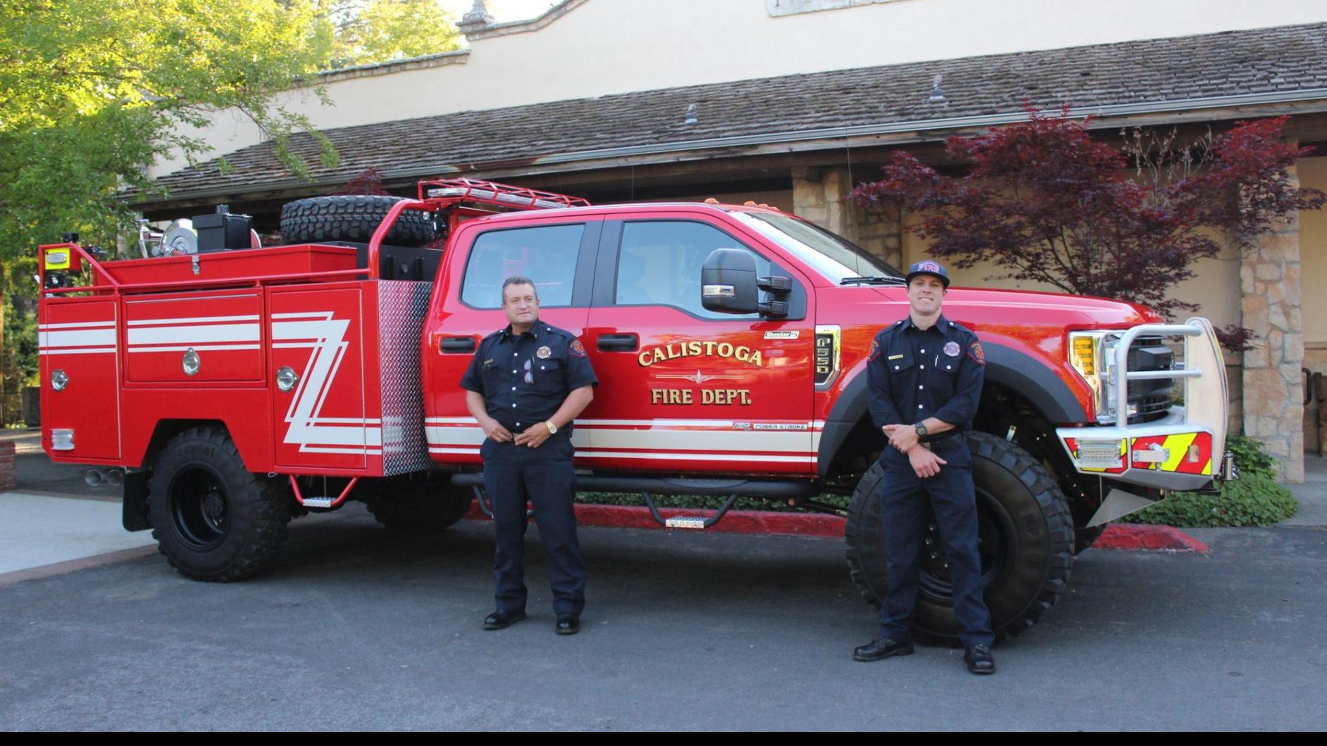 Calistoga Welcomes New Truck 2 New Firefighters Local News Napavalleyregister Com