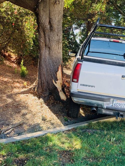 damaged truck American Canyon Police