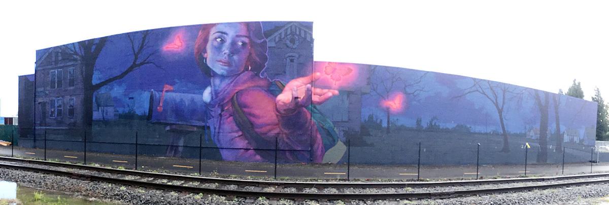 Haunting 152 Foot Long Mural Now Hovers Over Napa Valley Vine