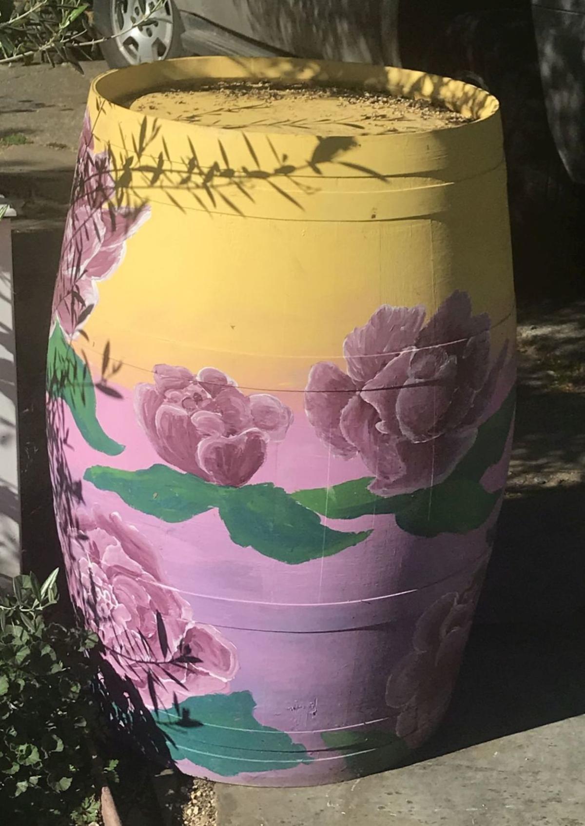 Painted wine barrels make for a colorful Easter Upvalley Lifestyles