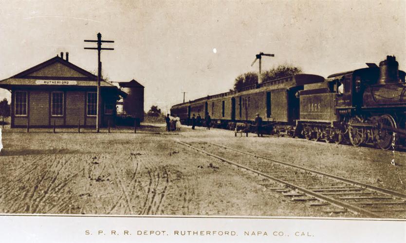 1906 postcard RutherfordStationDepot
