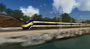 Bullet train colliding with reality