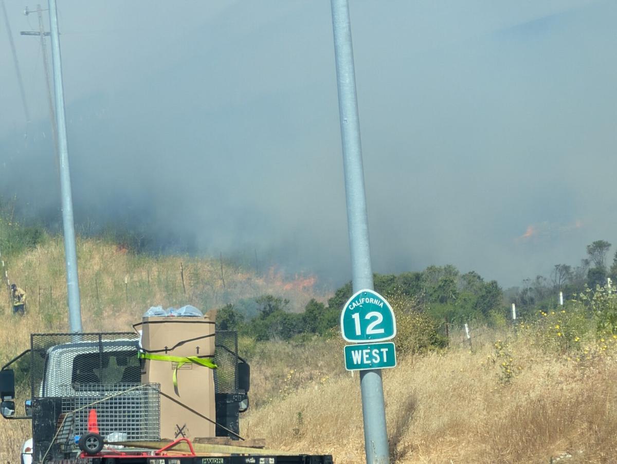 Vegetation fire off Jameson Canyon Road in Napa
