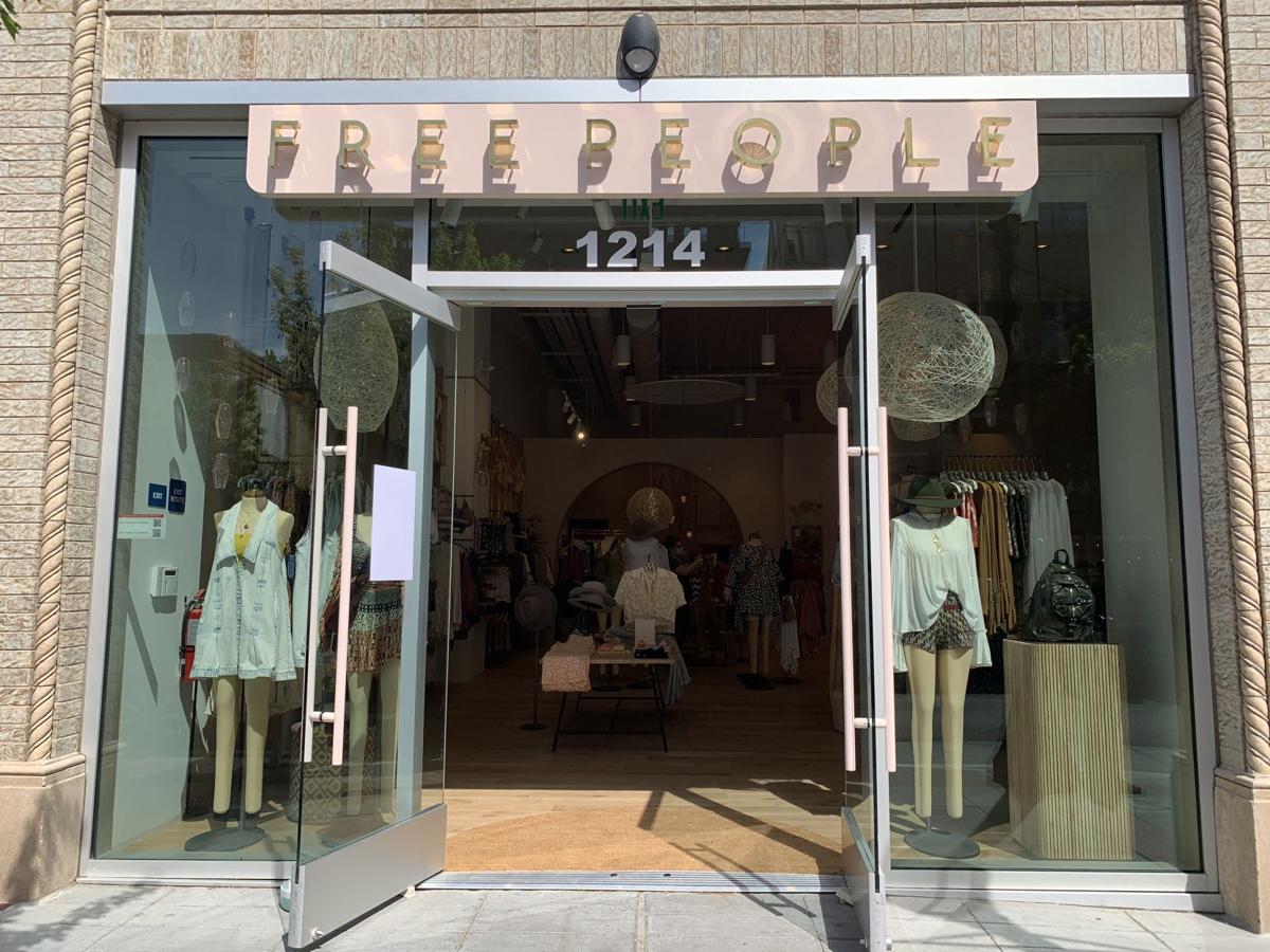 Free People retail store, downtown Napa