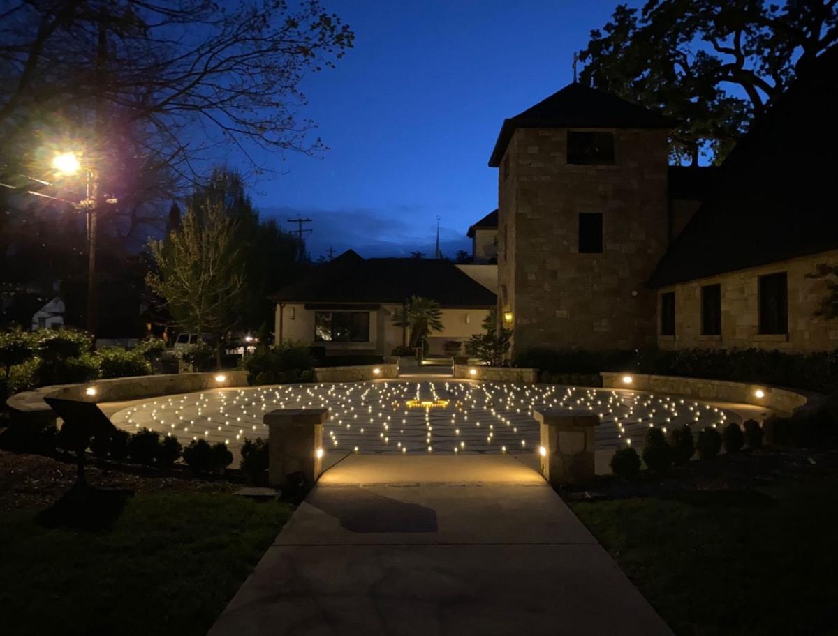 Easter at the Grace Episcopal Church labyrinth