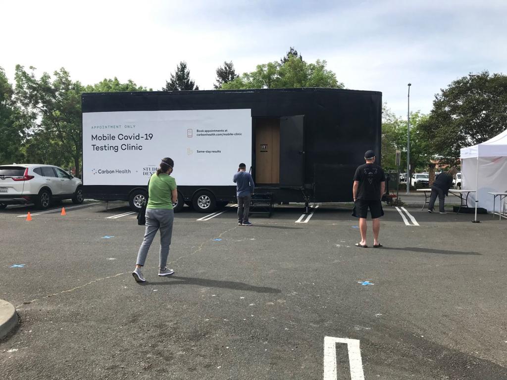 Pop Up Covid 19 Testing Comes To Napa Temporary Trailer Offers Free Testing Local News Napavalleyregister Com