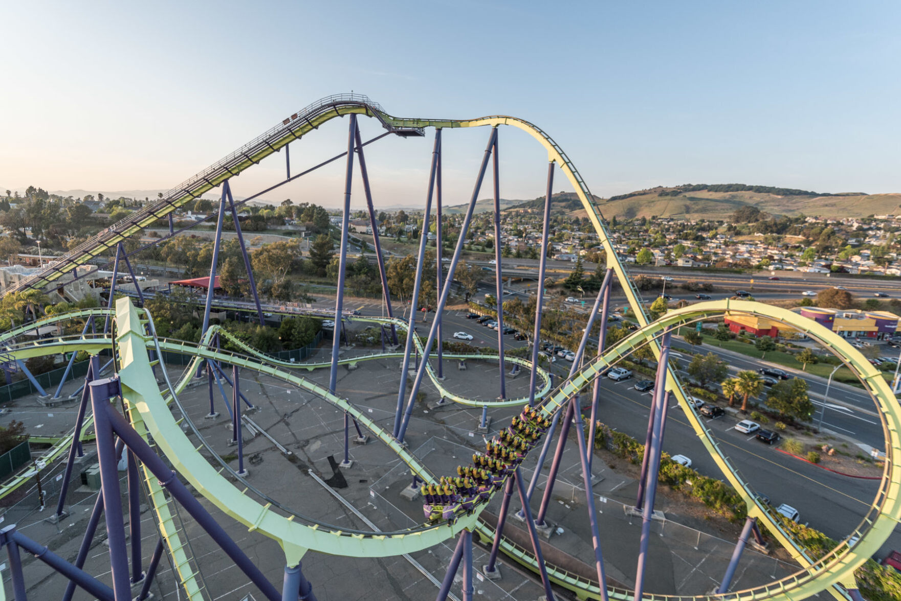 Six Flags Medusa roller coaster