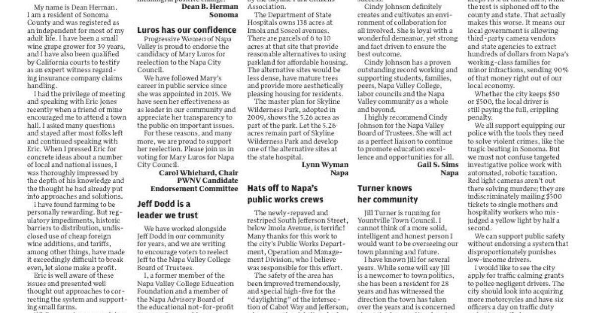 Page A19 | Napa Valley Register E-edition | napavalleyregister.com