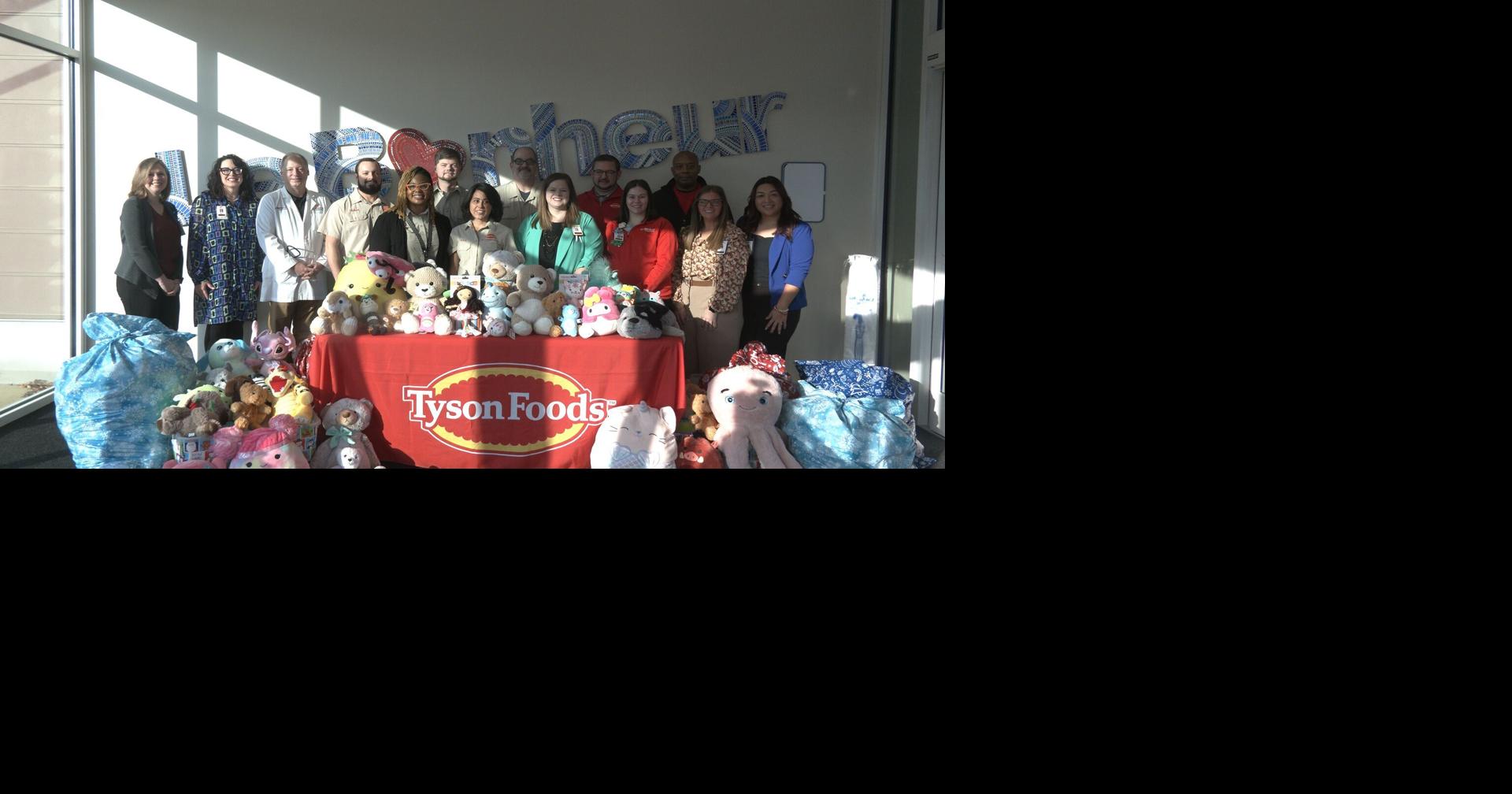 Tyson Foods donated nearly 200 bears to Le Bonheurs Children hospital