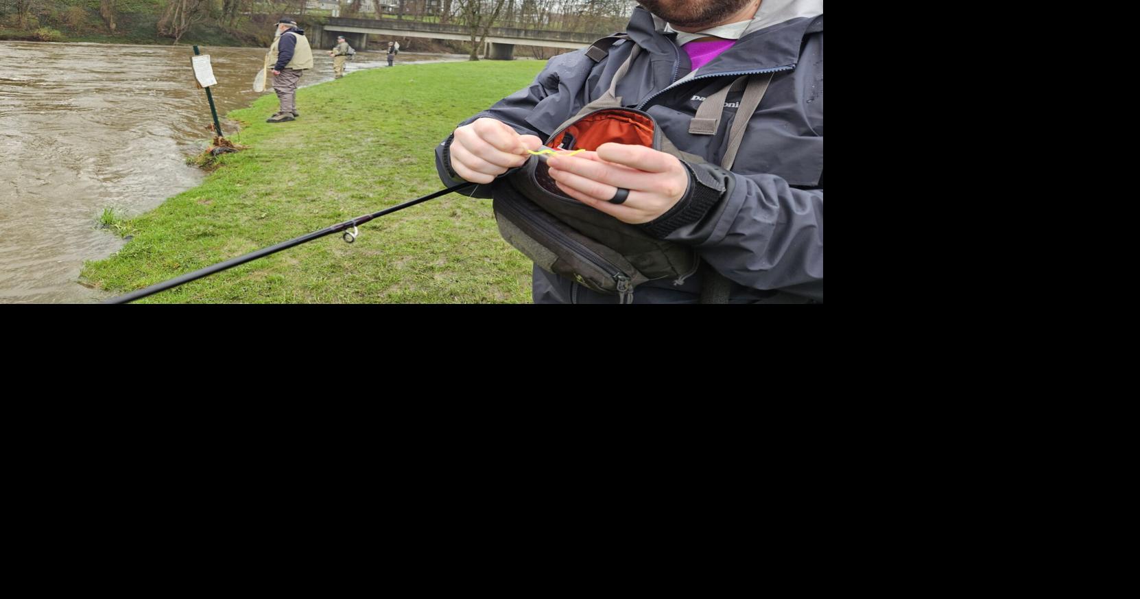 High, murky water challenge trout anglers on opening day