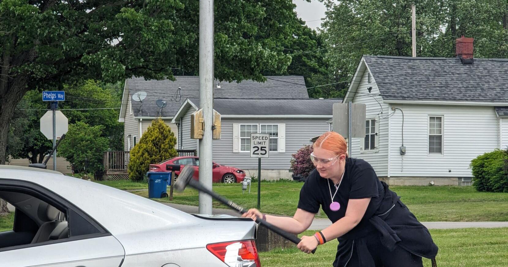 LCCTC students hold car smash fundraiser - Vimarsana News