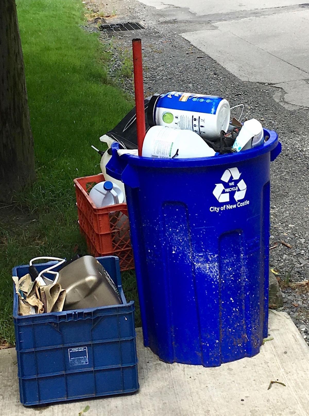 Stricter enforcement leaves many recycling bins not ...
