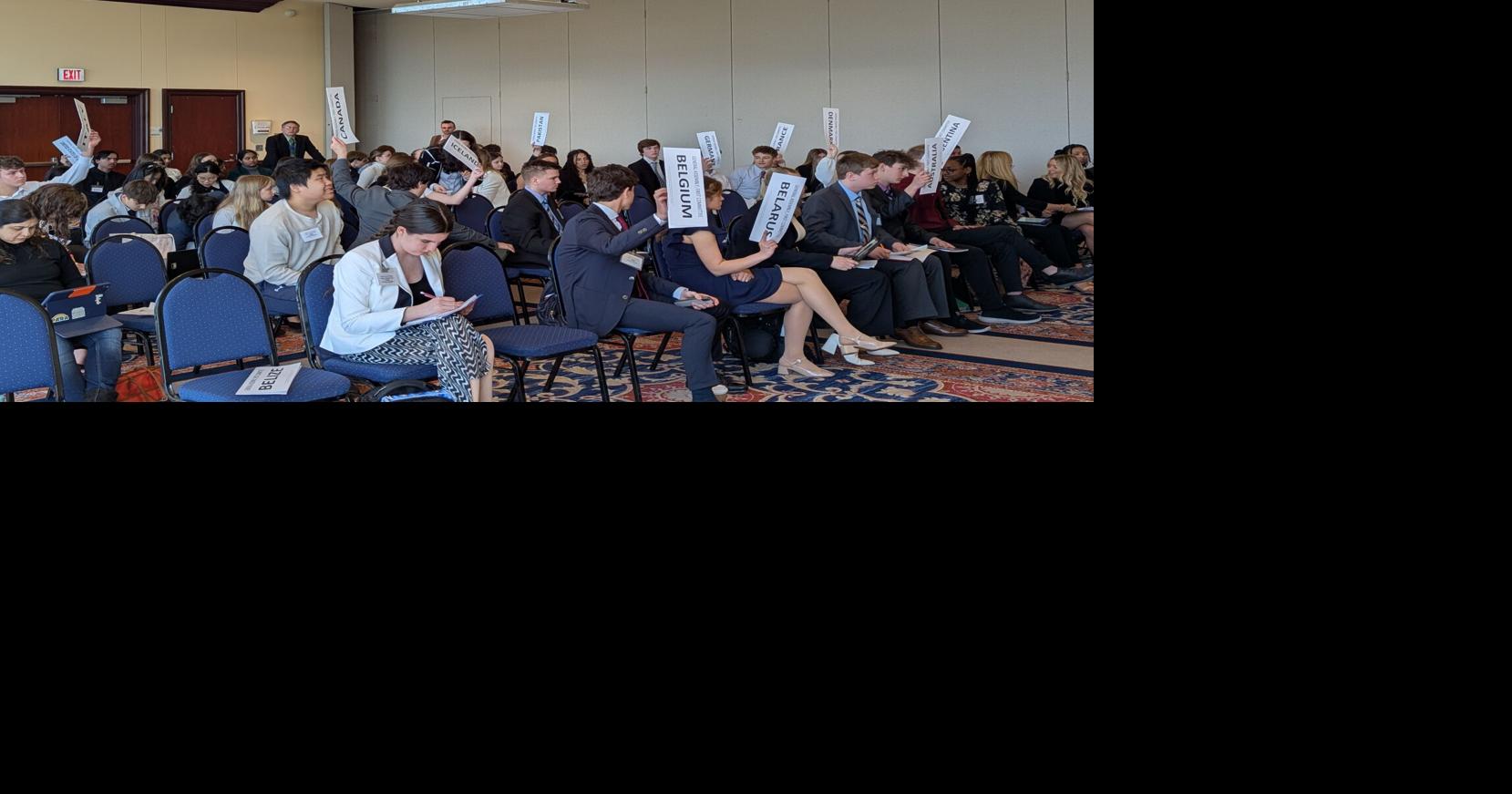 Students tackle global politics at Model UN