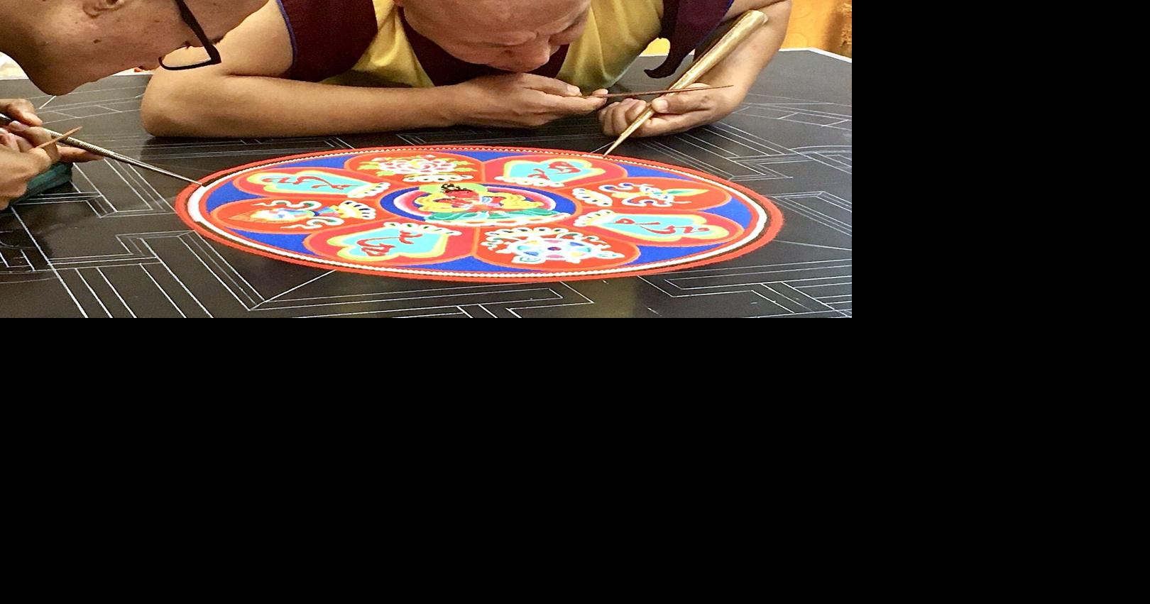 Tibetan monks' working art piece creates serenity, peace | Local News ...