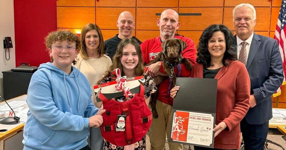 In-training therapy dog honored at Neshannock - Vimarsana News