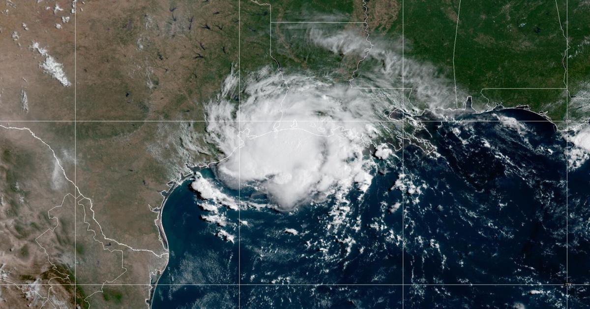 Tropical Storm Edouard arrives on the Texas and Louisiana coasts after gaining strength in the Gulf