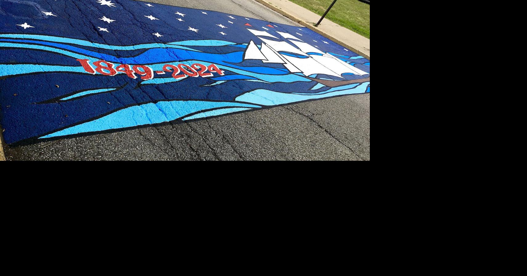 Street mural denotes county, state anniversaries | Local News ...