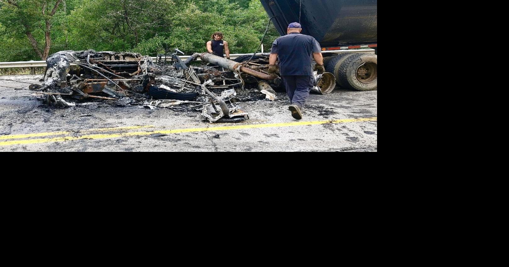 Police: Car crossed center line in fiery truck crash | Local News