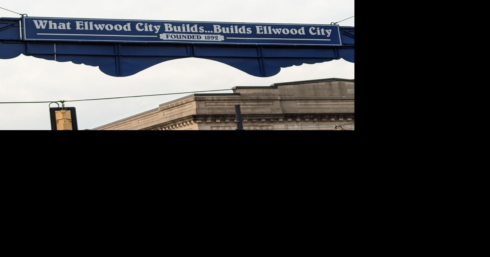 Ellwood City in interesting position geographically politically