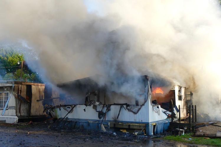 Mobile home park fire leaves two families homeless | Local News ...