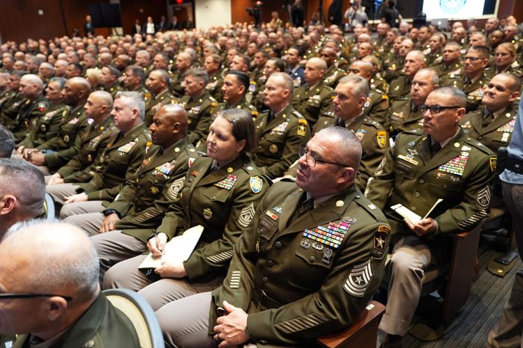 APTOPIX Trump Pentagon Commanders Meeting