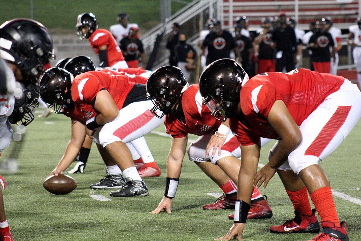 New Castle offensive line