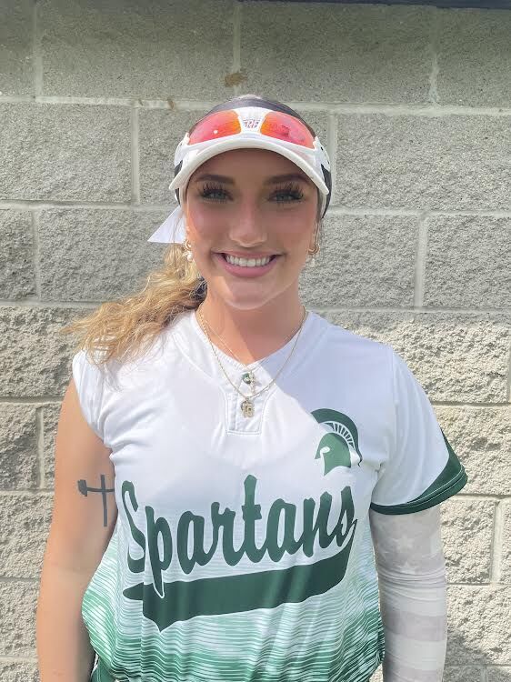 Deal delivers in the circle and at bat for Lady Spartans