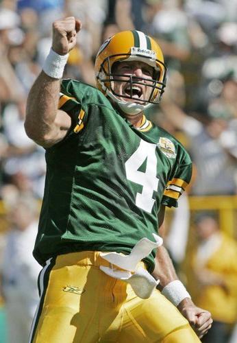 Brett Favre's locker at the Pro Football Hall of Fame