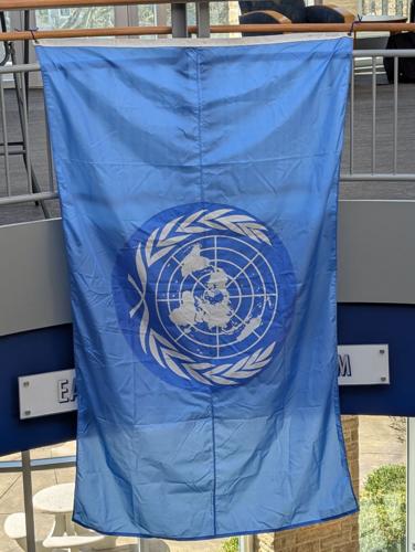 UN flag in Westminster