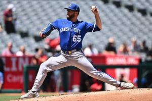 Royals LHP Noah Cameron strikes out 8 while throwing a 1-hitter against the Angels