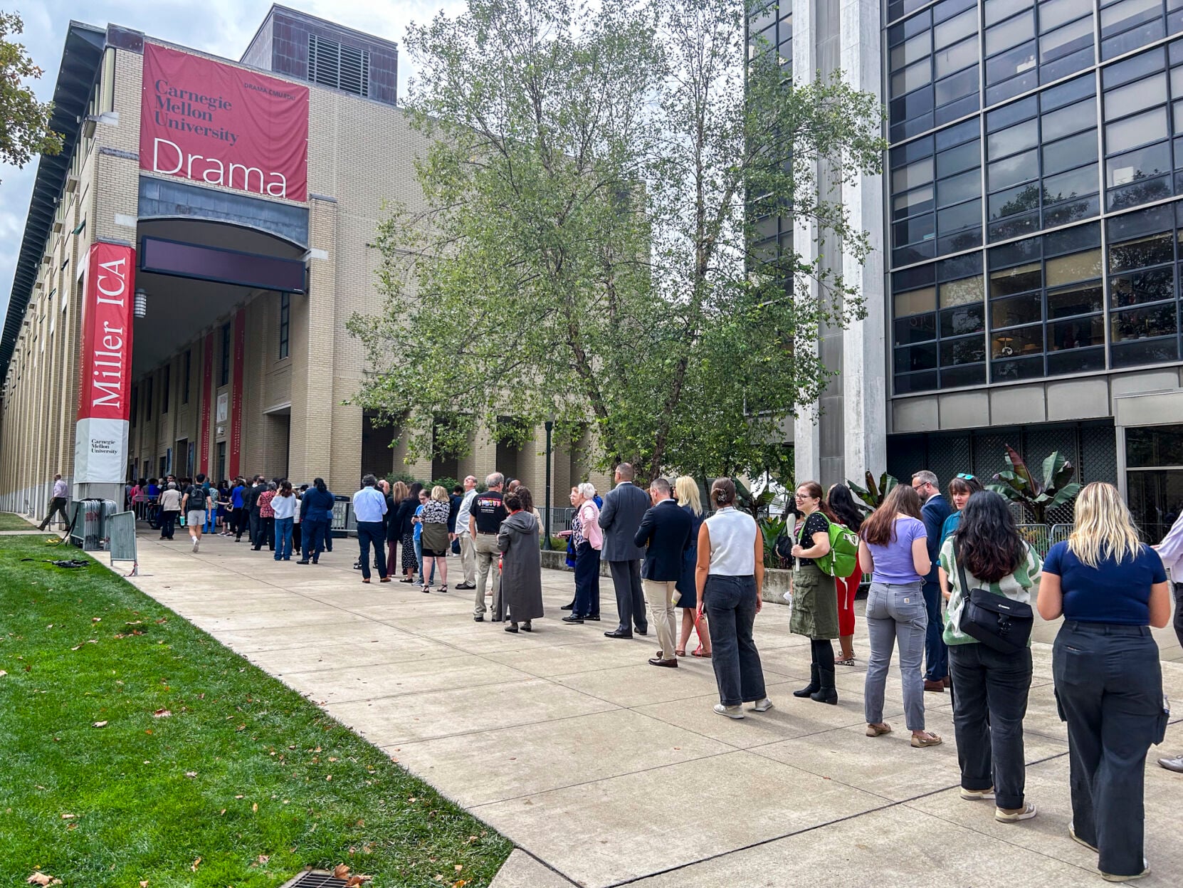 Harris supporters, opponents turn out for event despite capped crowd ...