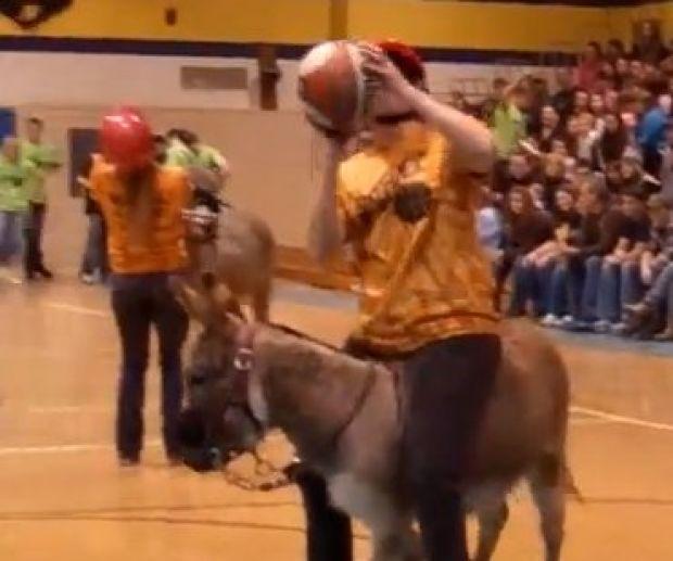 Featured Video Donkey Basketball At Wilmington Area High