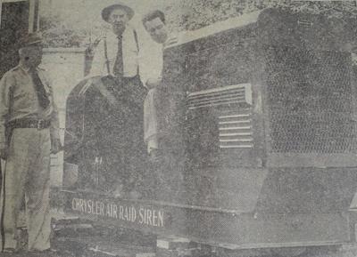 Out Of The Attic Fire Company Gets New Siren 1952 History Newarkpostonline Com