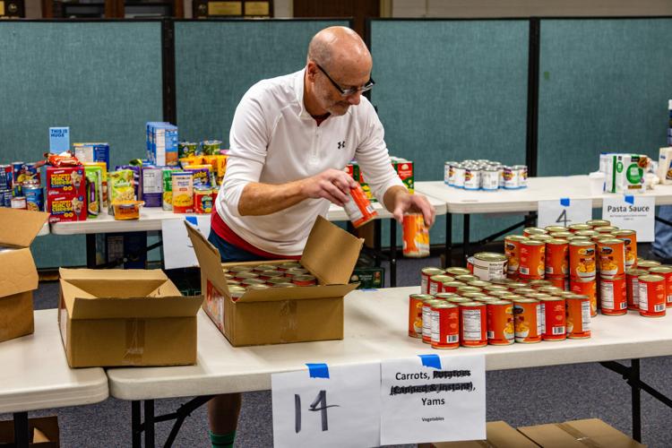Christina schools fill the bus for Newark Area Welfare Committee food