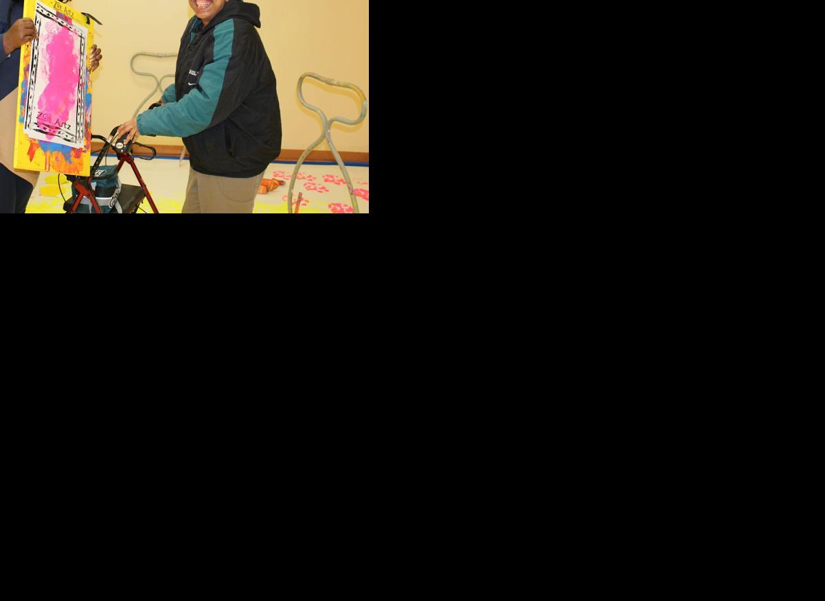 Adaptive tools help disabled adults create works of art News